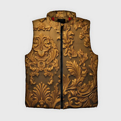 Женский жилет Темная лепнина золото