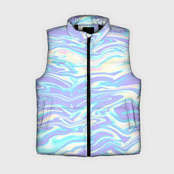 Женский жилет Абстрактные извилистые линии, цвет: 3D-черный