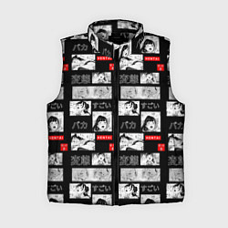 Женский жилет Ahegao hentai, цвет: 3D-светло-серый