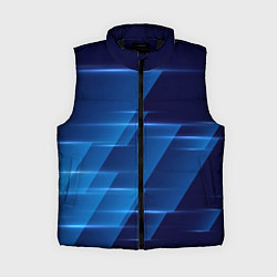 Женский жилет Blue background, цвет: 3D-черный