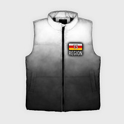 Женский жилет 15 регион на спине, цвет: 3D-черный
