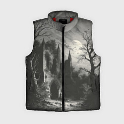 Женский жилет Разрушенная крепость, цвет: 3D-красный