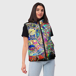 Женский жилет Сплетение Инь Ян, цвет: 3D-черный — фото 2