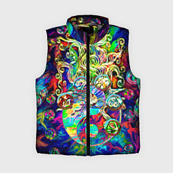 Женский жилет Знаковые пузырьки, цвет: 3D-светло-серый
