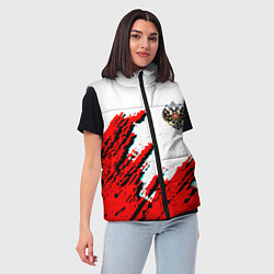 Женский жилет Россия герб империя, цвет: 3D-красный — фото 2