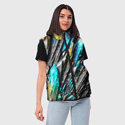 Женский жилет Камень и драгоценные кристаллы, цвет: 3D-светло-серый — фото 2