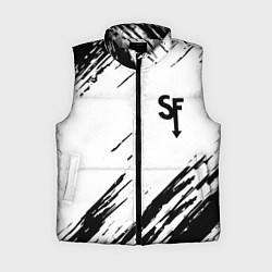 Женский жилет Sally Face краски инди гейм, цвет: 3D-светло-серый