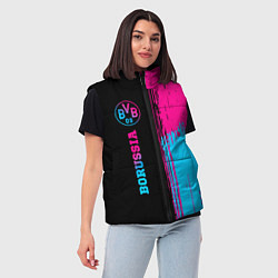 Женский жилет Borussia - neon gradient по-вертикали, цвет: 3D-черный — фото 2