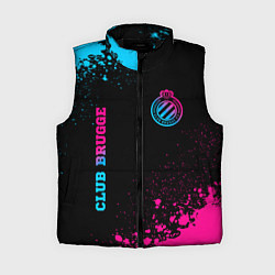 Женский жилет Club Brugge - neon gradient вертикально, цвет: 3D-черный
