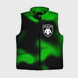 Женский жилет AEK Athens sport halftone, цвет: 3D-черный