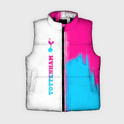 Женский жилет Tottenham neon gradient style по-вертикали, цвет: 3D-черный