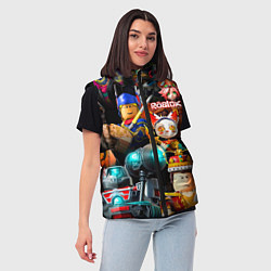 Женский жилет Roblox game, цвет: 3D-черный — фото 2