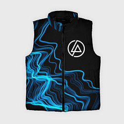 Женский жилет Linkin Park sound wave, цвет: 3D-черный