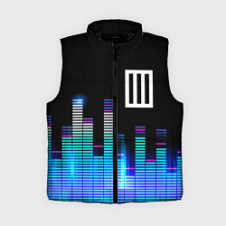 Женский жилет Paramore эквалайзер, цвет: 3D-черный