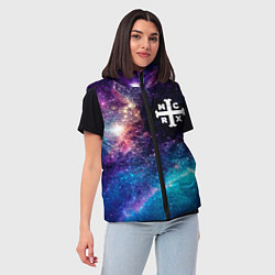 Женский жилет My Chemical Romance space rock, цвет: 3D-черный — фото 2