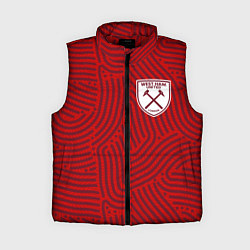 Женский жилет West Ham отпечатки, цвет: 3D-красный