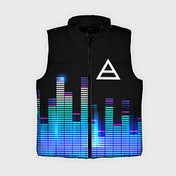 Женский жилет Thirty Seconds to Mars эквалайзер, цвет: 3D-черный