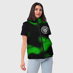 Женский жилет Manchester City sport halftone, цвет: 3D-черный — фото 2