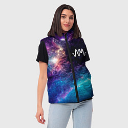 Женский жилет Arctic Monkeys space rock, цвет: 3D-черный — фото 2