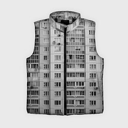 Женский жилет Эстетика панельки, цвет: 3D-черный