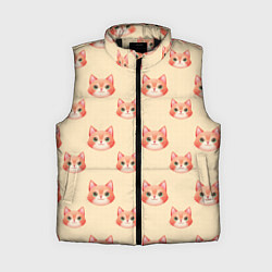 Женский жилет Рыжие котята, цвет: 3D-черный
