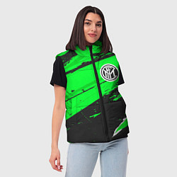Женский жилет Inter sport green, цвет: 3D-черный — фото 2