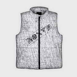 Женский жилет Равнодушие на сером фоне
