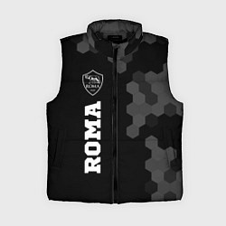 Женский жилет Roma sport на темном фоне по-вертикали, цвет: 3D-черный