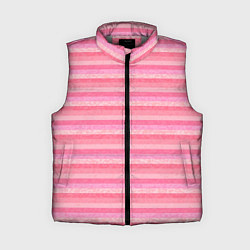 Женский жилет Нежный розовый полосатый