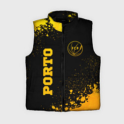 Женский жилет Porto - gold gradient вертикально, цвет: 3D-черный