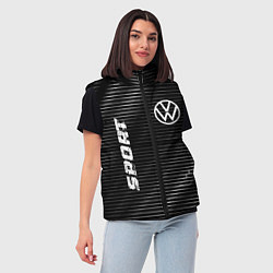 Женский жилет Volkswagen sport metal, цвет: 3D-черный — фото 2