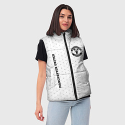 Женский жилет Manchester United sport на светлом фоне вертикальн, цвет: 3D-черный — фото 2