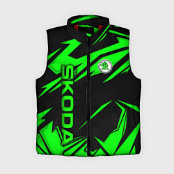 Женский жилет Skoda - green uniform, цвет: 3D-красный