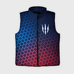 Женский жилет The Witcher неоновые соты, цвет: 3D-черный