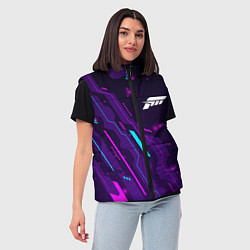 Женский жилет Forza Horizon neon gaming, цвет: 3D-черный — фото 2