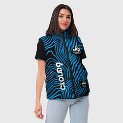 Женский жилет Cloud9 - weather pattern, цвет: 3D-черный — фото 2