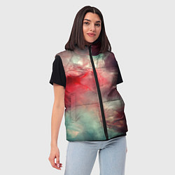 Женский жилет Космическая аномалия, цвет: 3D-красный — фото 2