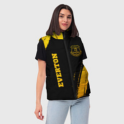 Женский жилет Everton - gold gradient вертикально, цвет: 3D-черный — фото 2