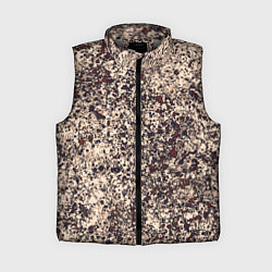 Женский жилет Абстракция земляной с красным