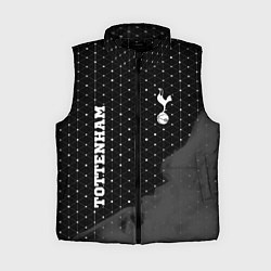 Женский жилет Tottenham sport на темном фоне вертикально, цвет: 3D-черный