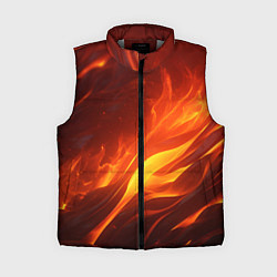 Женский жилет Яркие языки пламени
