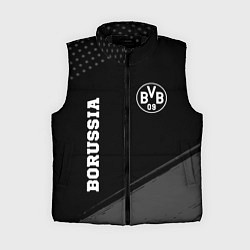 Женский жилет Borussia sport на темном фоне вертикально, цвет: 3D-черный