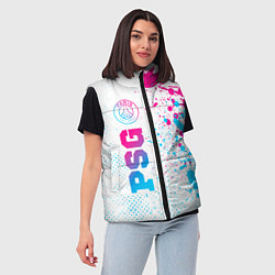 Женский жилет PSG neon gradient style по-вертикали, цвет: 3D-черный — фото 2