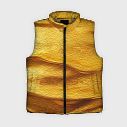 Женский жилет Золотая поверхность с волнами и рябью