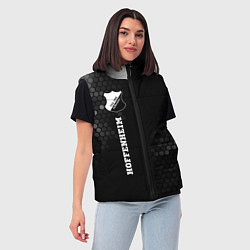 Женский жилет Hoffenheim sport на темном фоне по-вертикали, цвет: 3D-черный — фото 2