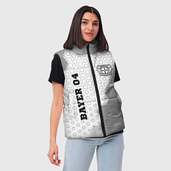 Женский жилет Bayer 04 sport на светлом фоне вертикально, цвет: 3D-черный — фото 2