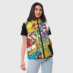 Женский жилет Летние мотивы, цвет: 3D-светло-серый — фото 2