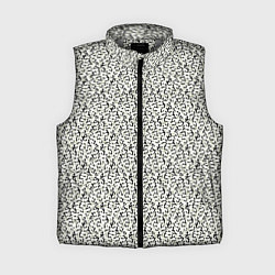 Женский жилет Чёрно-оливковый пёстрый