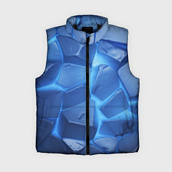 Женский жилет Синие ледяные плиты с разломом