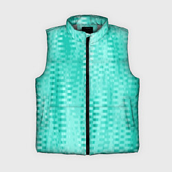 Женский жилет Светлый бирюзовый абстрактный полосочки